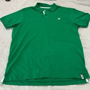 Aeropostale Green Short-Sleeve Polo, Large
